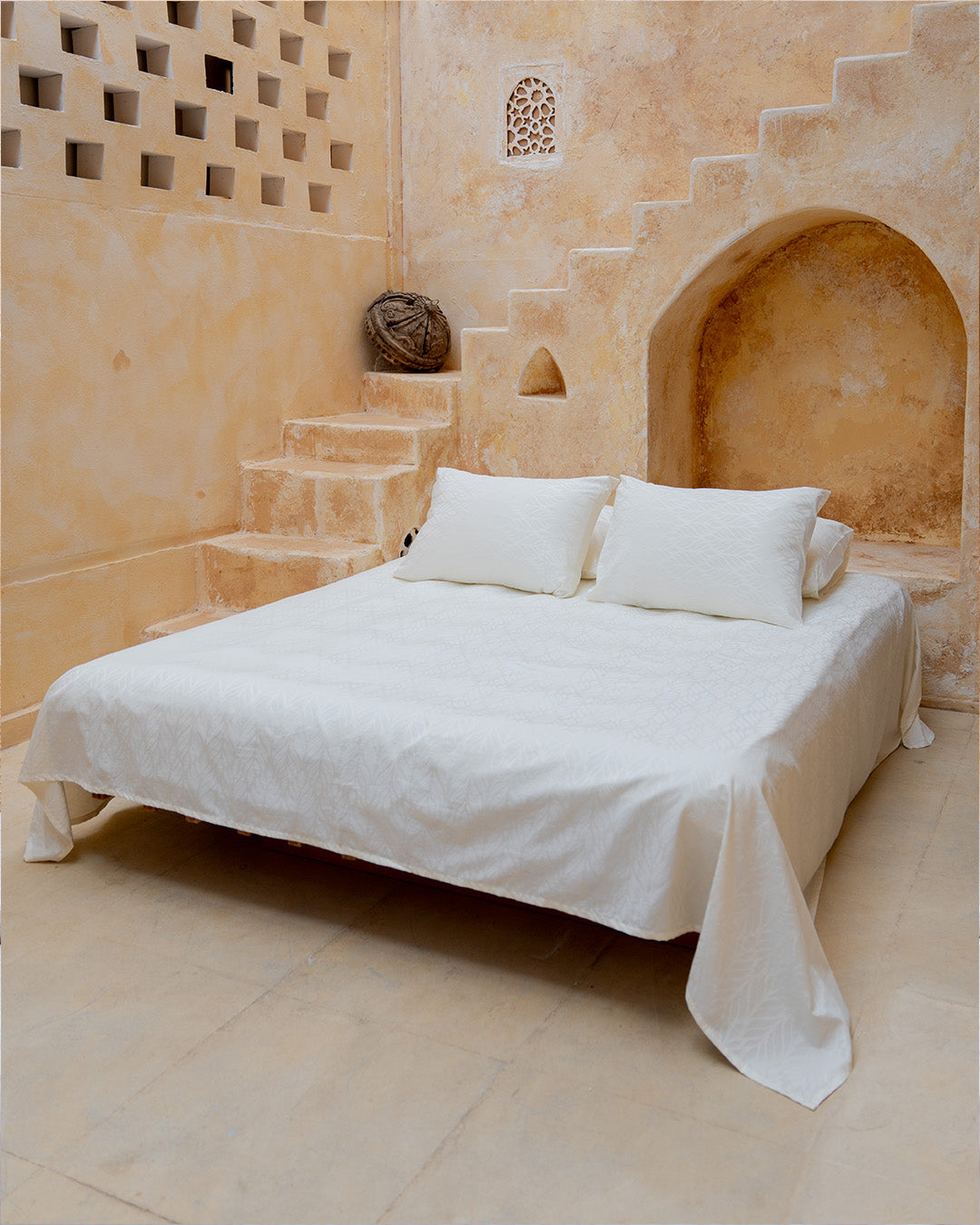 Arcadia Jacquard Flat Bedsheet