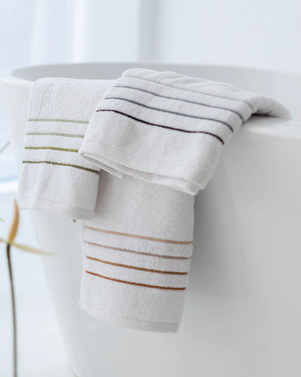Lines Embroidered Towels (Set of 3)