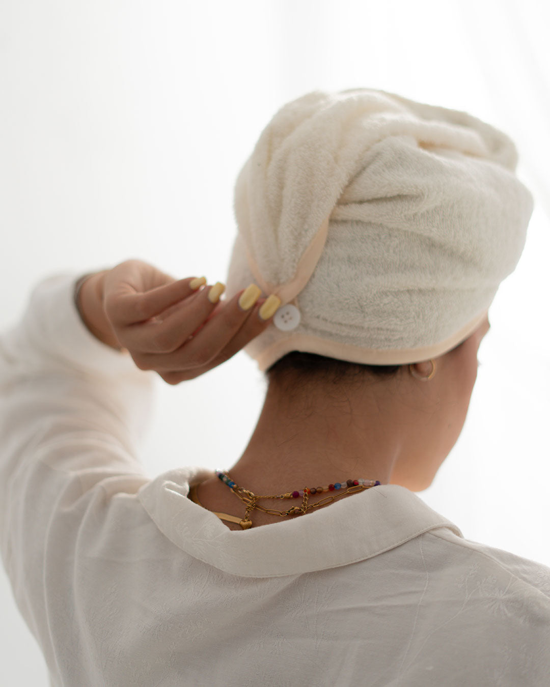 فوطة شعر قطن ١٠٠٪