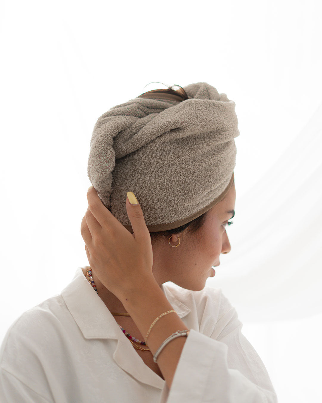 فوطة شعر قطن ١٠٠٪