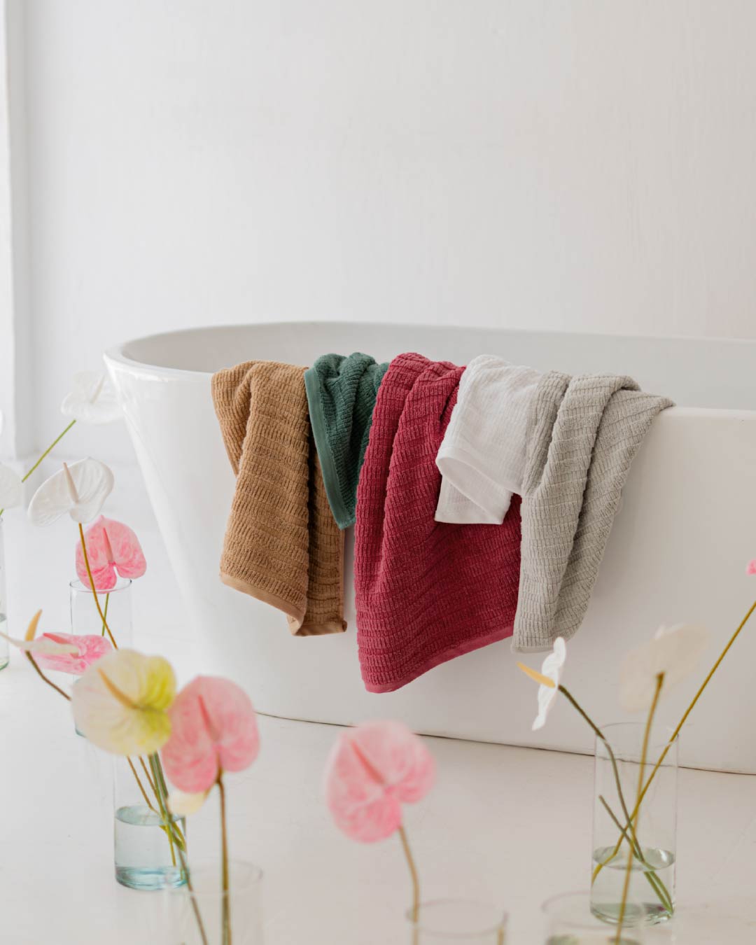 Soft Ribbed Jacquard Towel 600 GSM