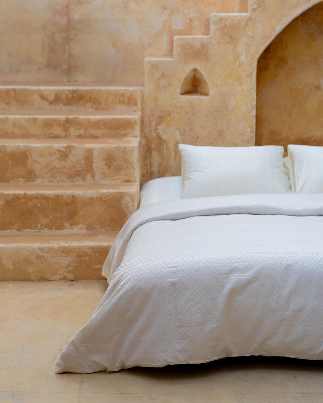 Dune Maze Jacquard Duvet Cover