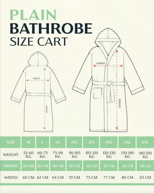 Plain Bathrobe 500GSM
