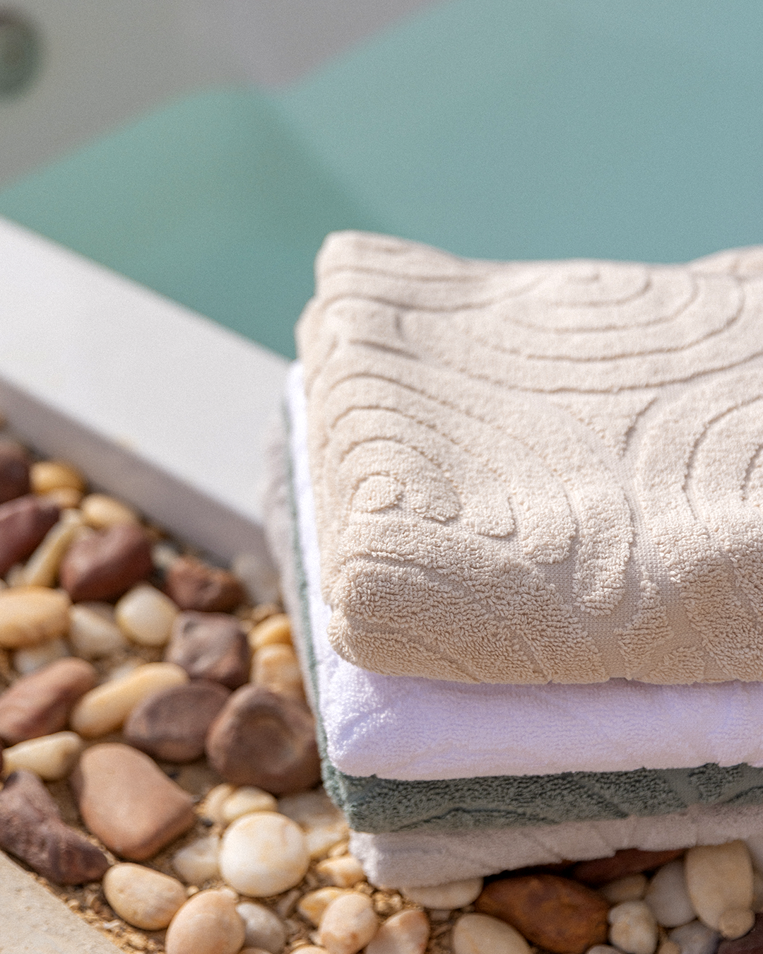 Sunbeam Jacquard Towel 600 GSM