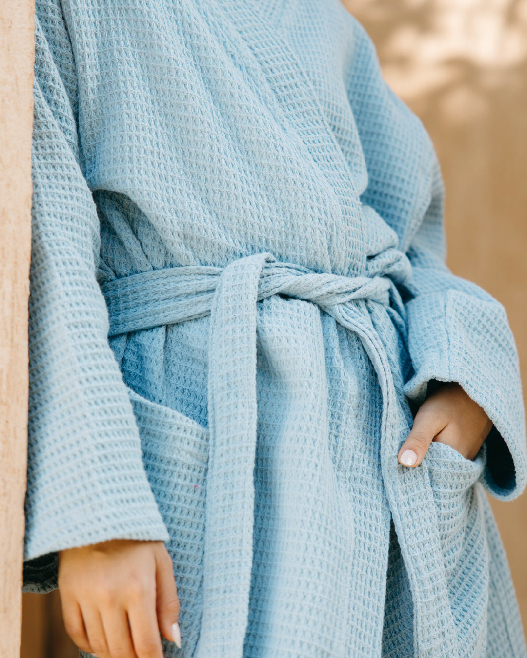 100% Cotton Waffle Bathrobe
