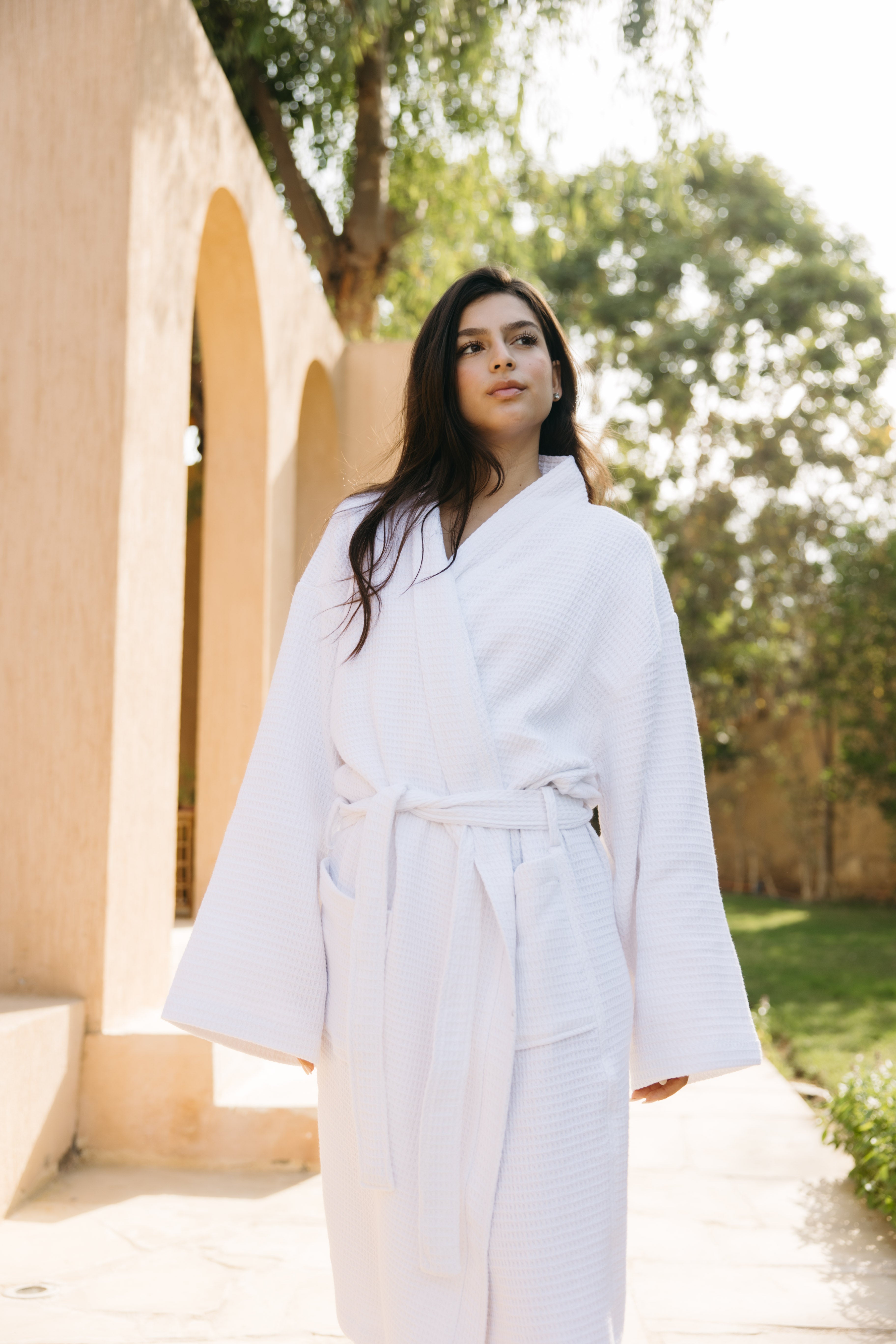 100% Cotton Waffle Bathrobe