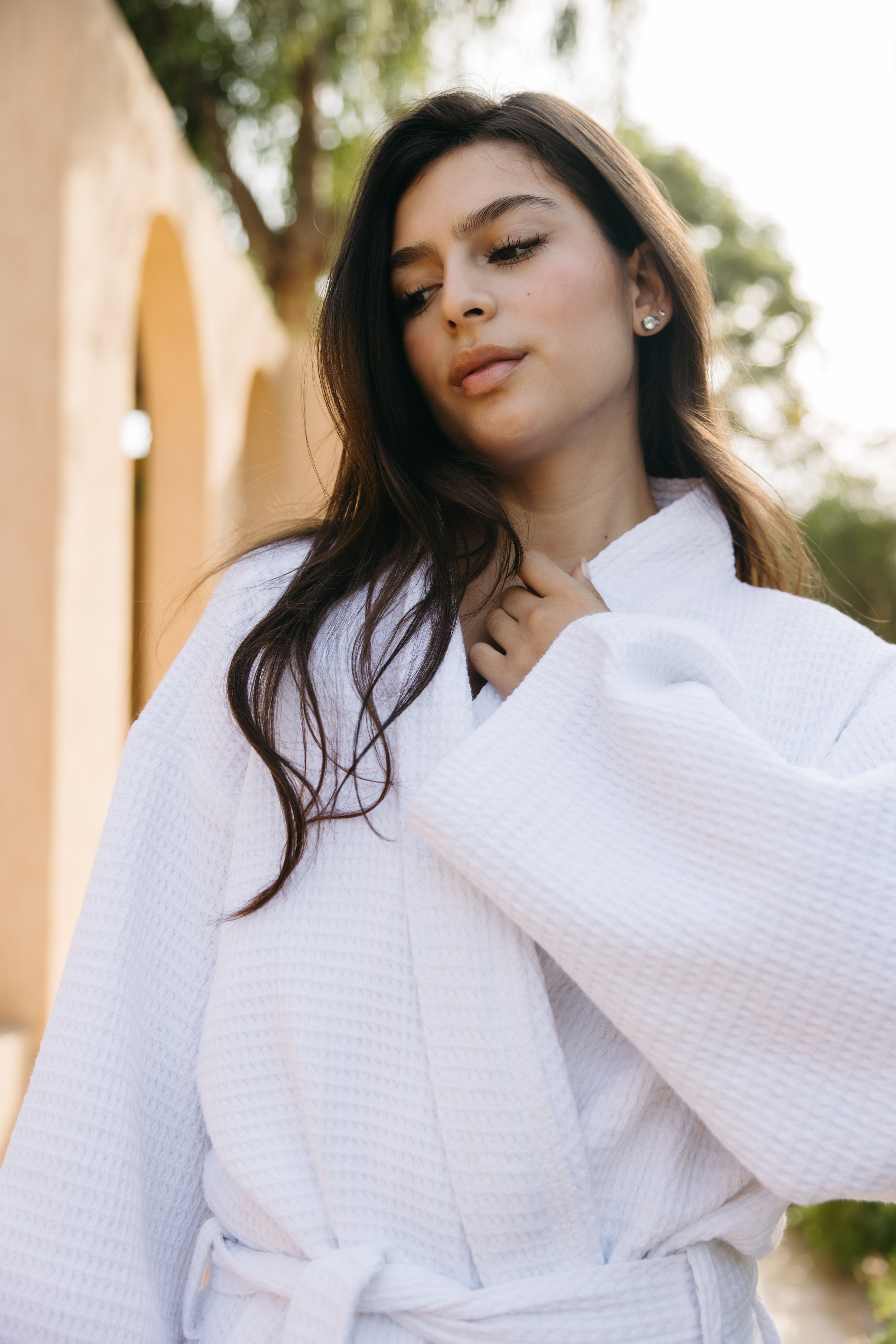 100% Cotton Waffle Bathrobe