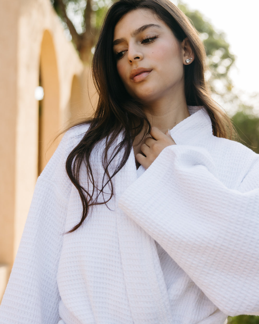 100% Cotton Waffle Bathrobe