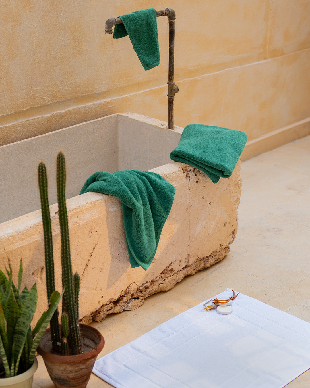 3 Towels + 1 Bath Mat Bundle