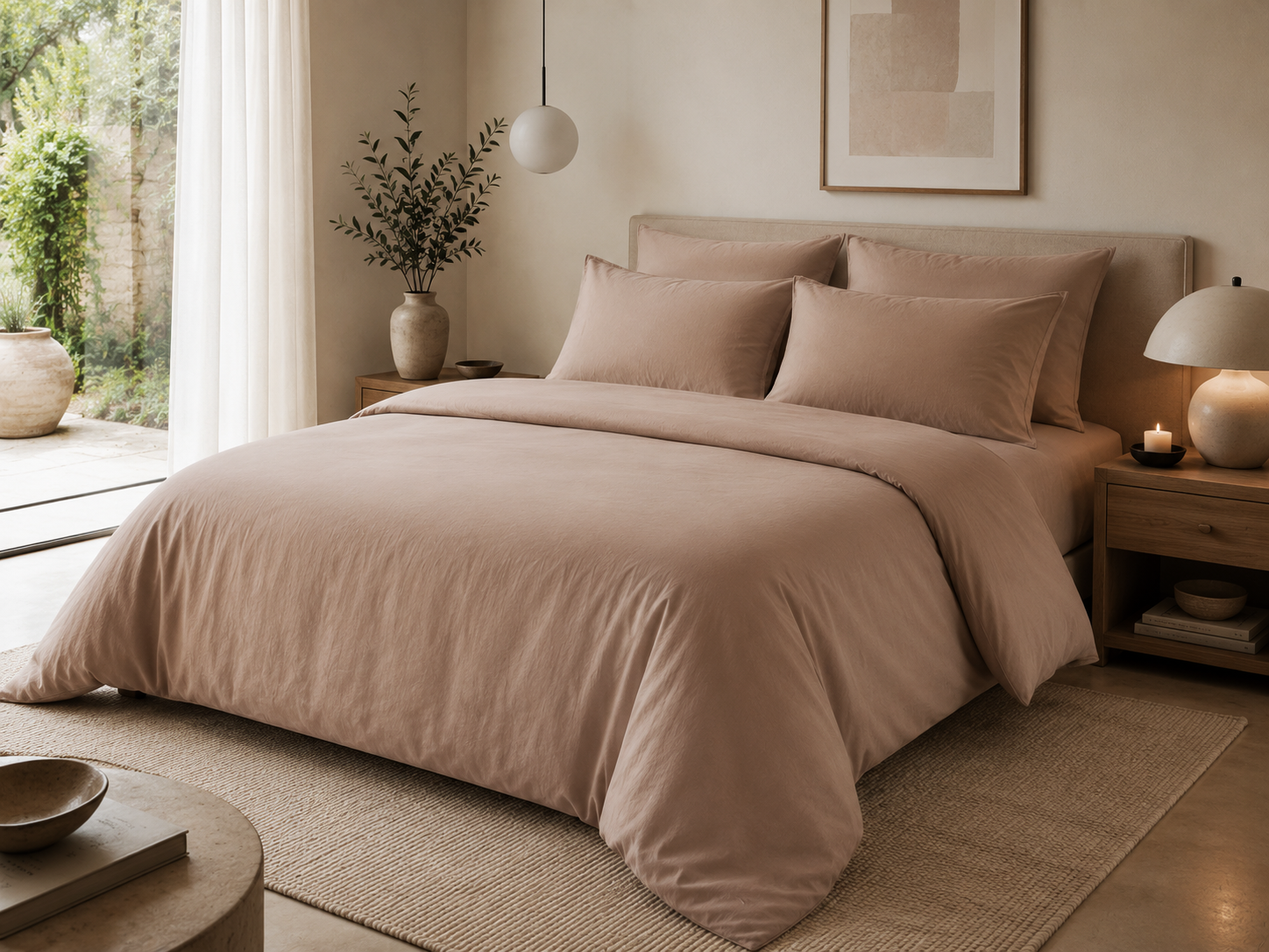 Egyptian Cotton Percale Duvet Cover