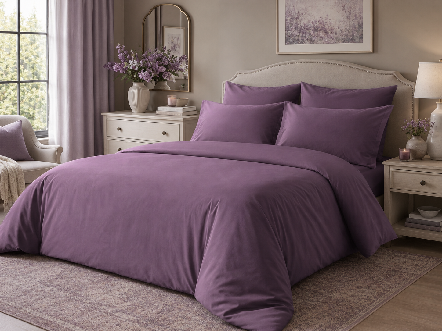 Egyptian Cotton Percale Duvet Cover