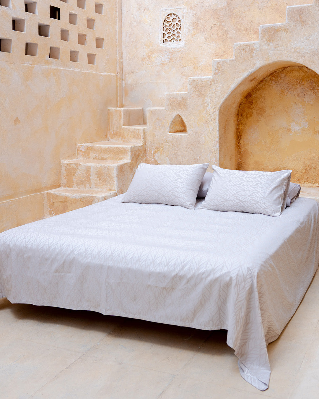 Arcadia Jacquard Flat Bedsheet