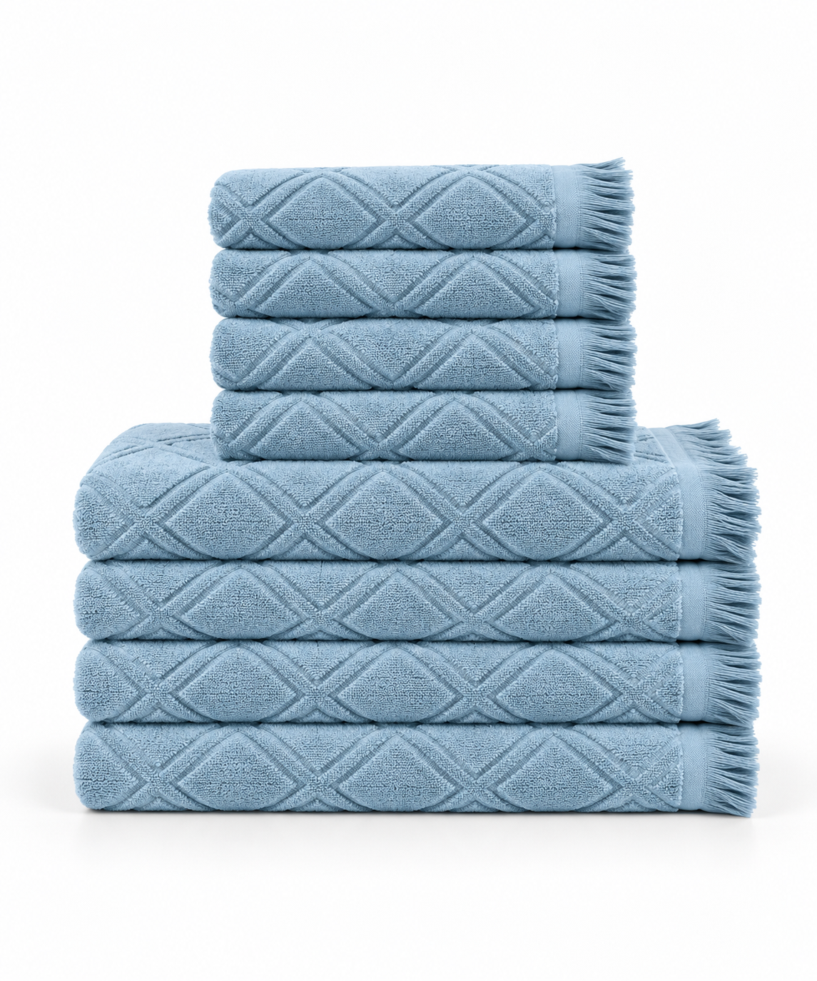 Family Bundle (4 Face Towels + 4 Bath Towels)