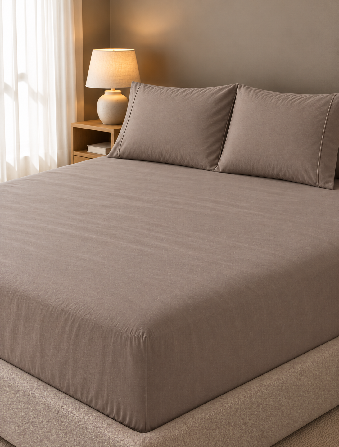 Fitted  Percale Bedsheet 300 TC