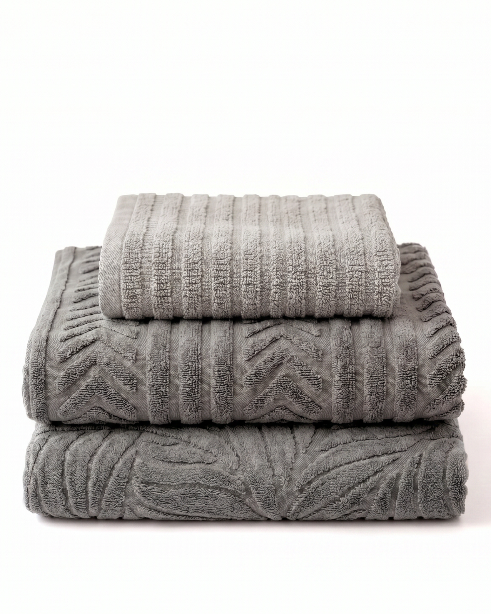 The Luxe Set (1 Jacquard Face Towel + 2 Jacquard Bath Towels)