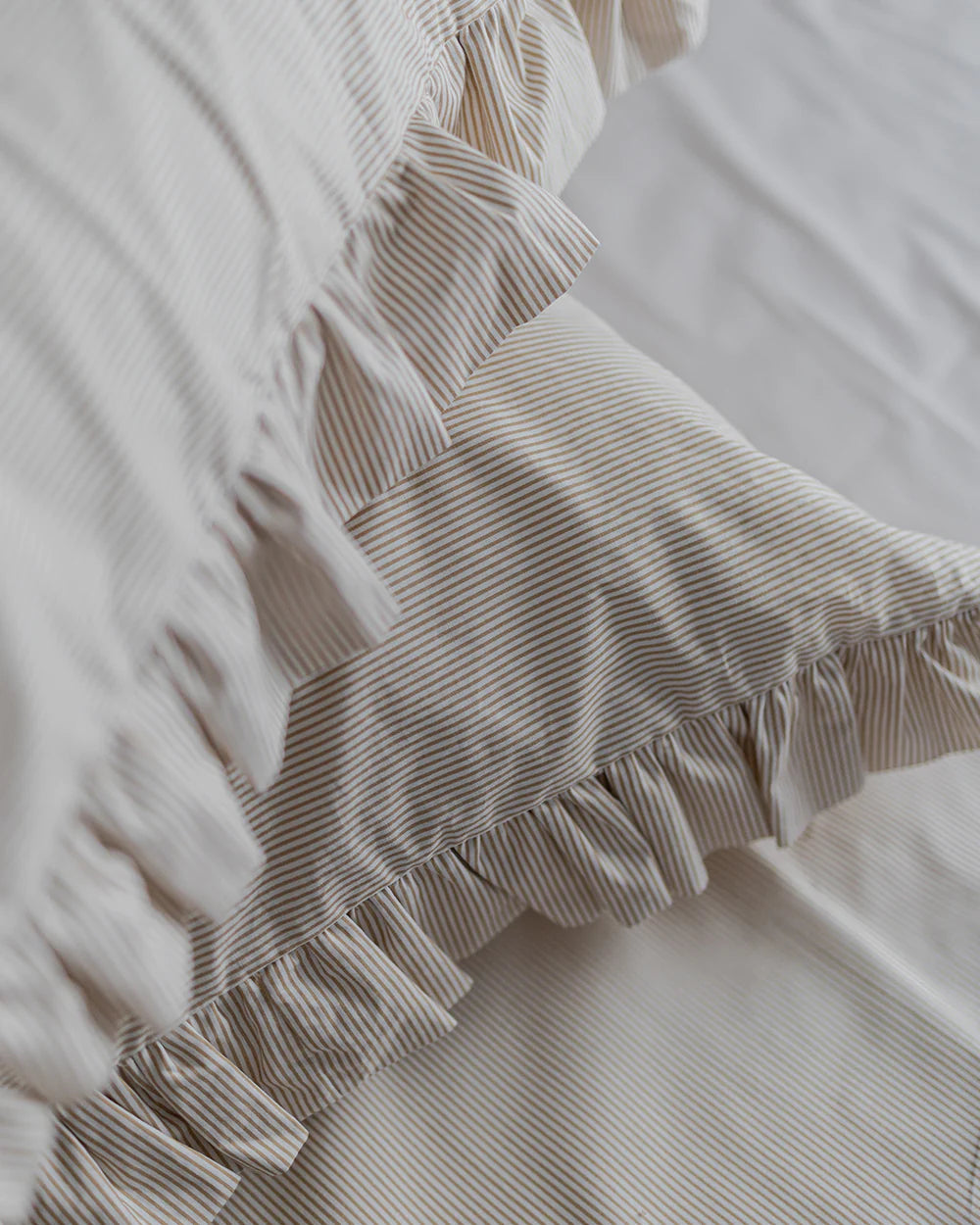 Striped Bedsheet + Winter Duvet