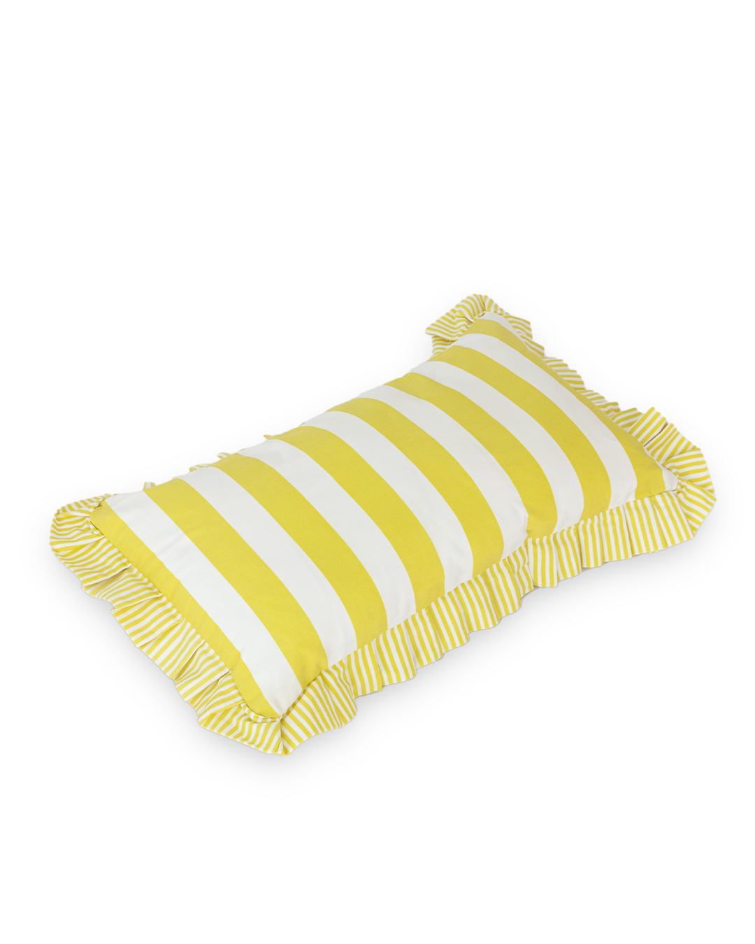 Yellow Striped Cushion