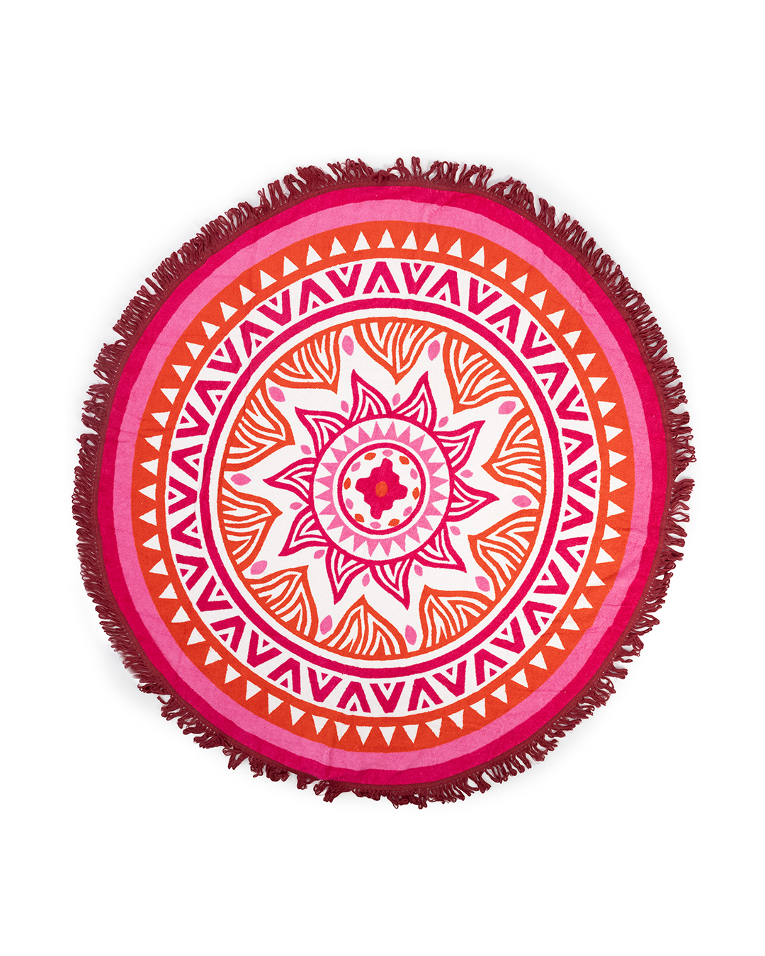 Pink Mandala Beach Mat