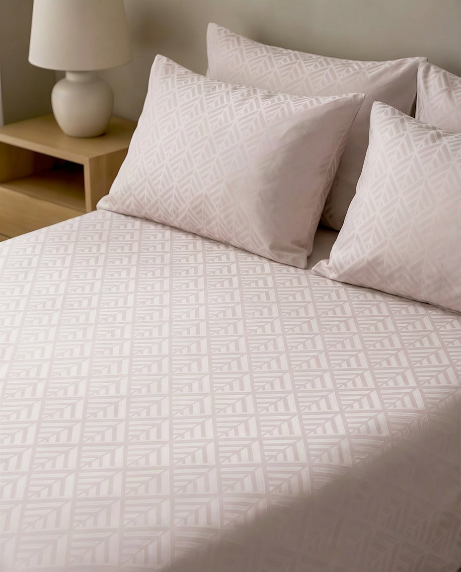 Dune Maze Jacquard Flat Bedsheet