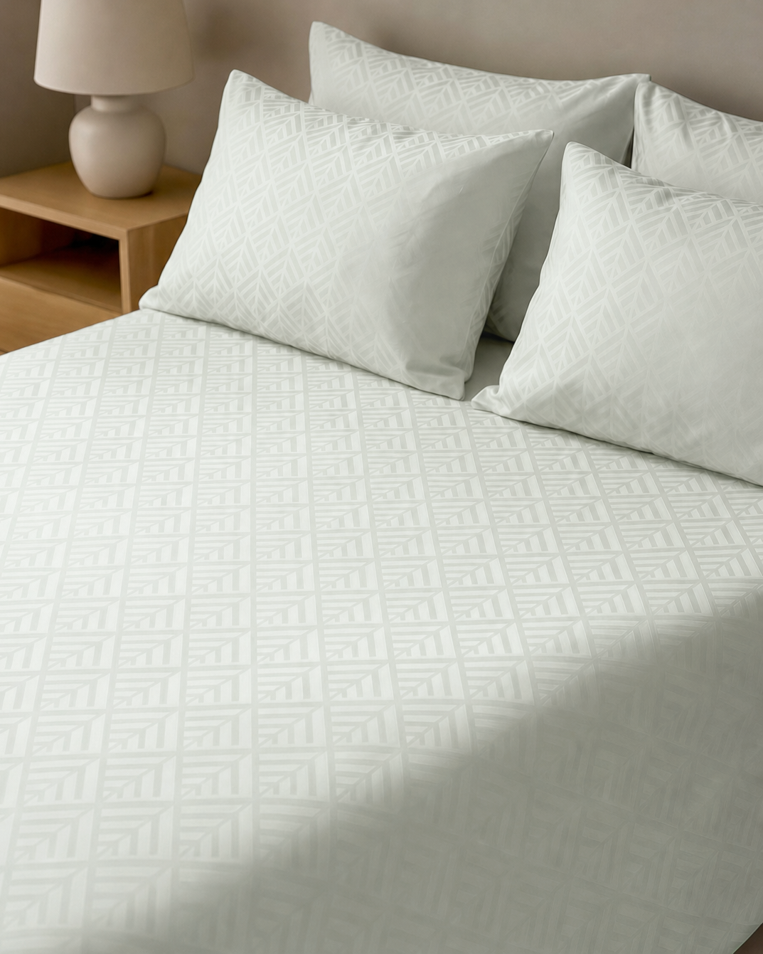 Dune Maze Jacquard Flat Bedsheet