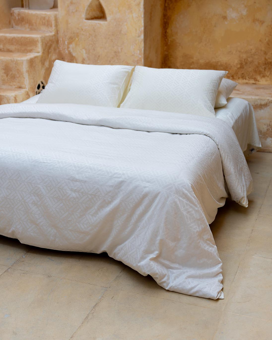 Dune Maze Jacquard Duvet Cover