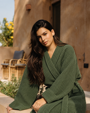 100% Cotton Waffle Bathrobe