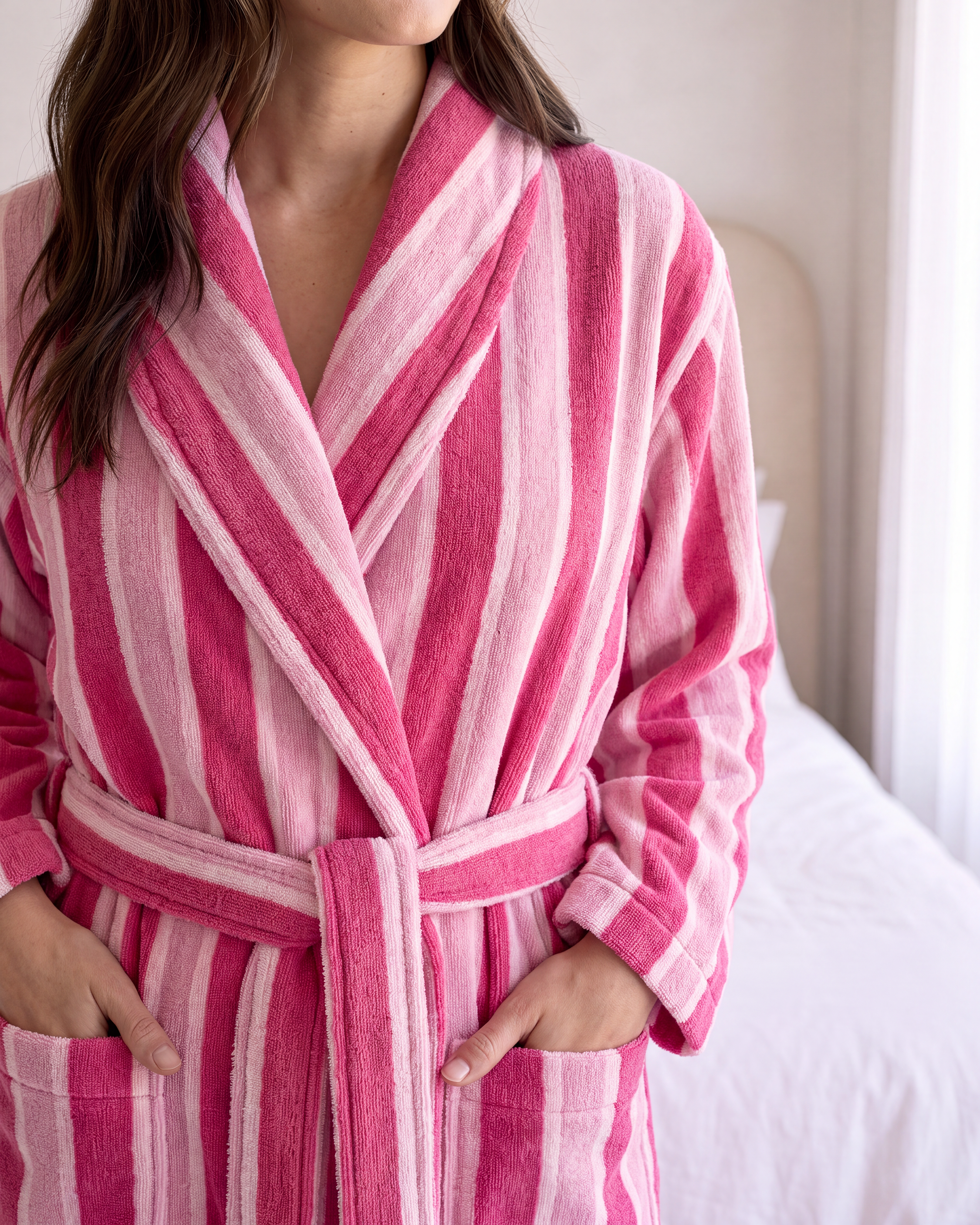 Striped Bathrobe 500 GSM