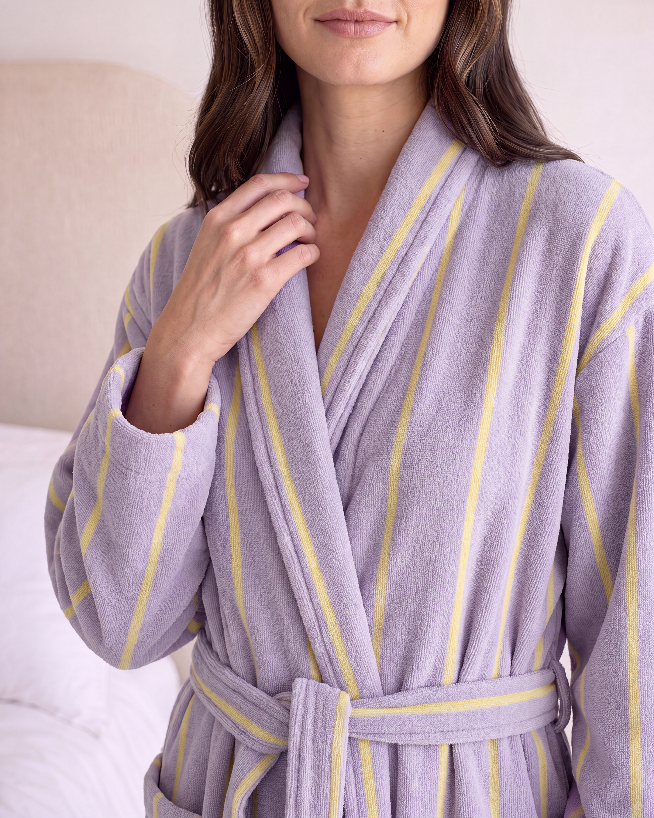 Striped Bathrobe 500 GSM