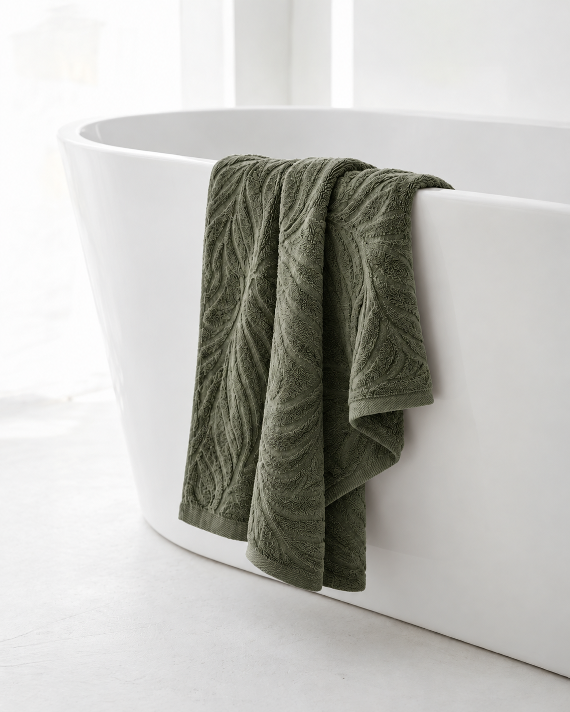 Vine Jacquard Towel 600GSM