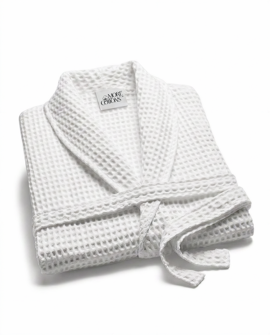 100% Cotton Waffle Bathrobe