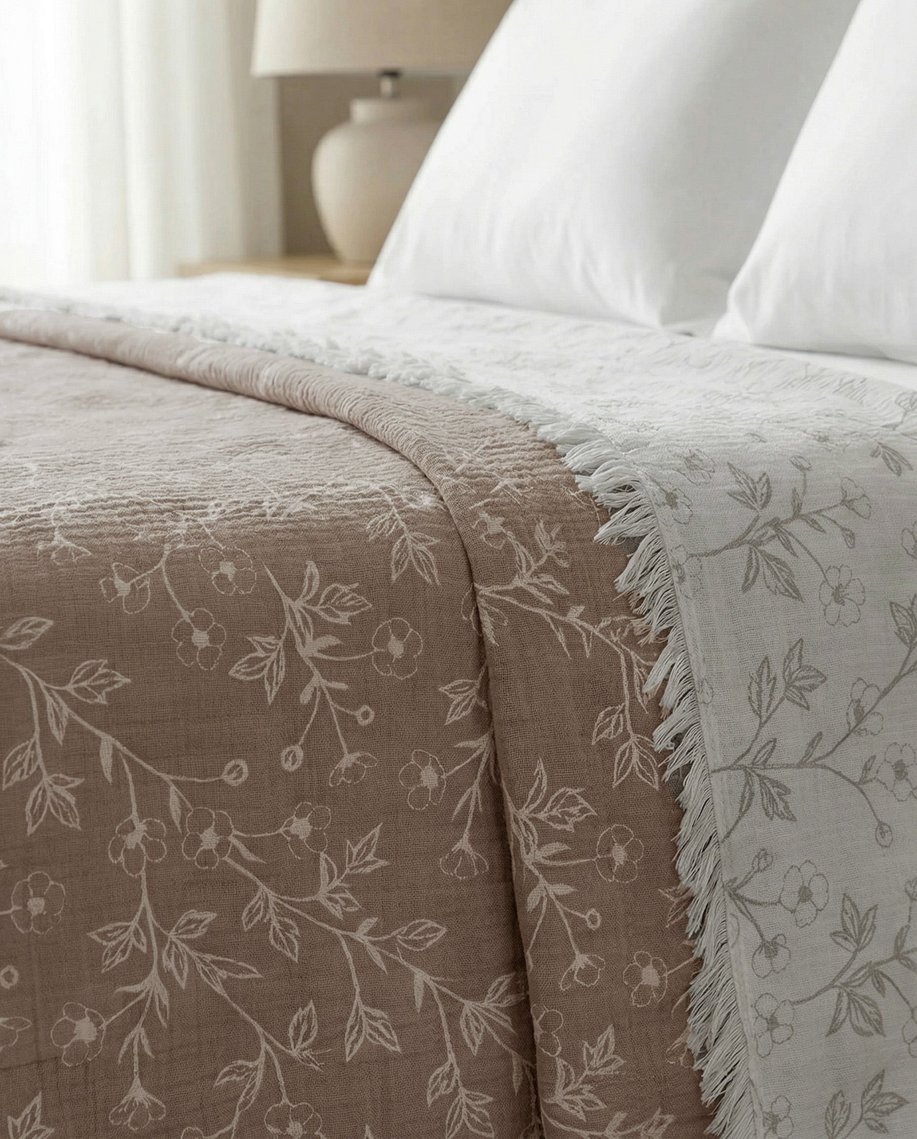 Whispers Muslin Bedspread