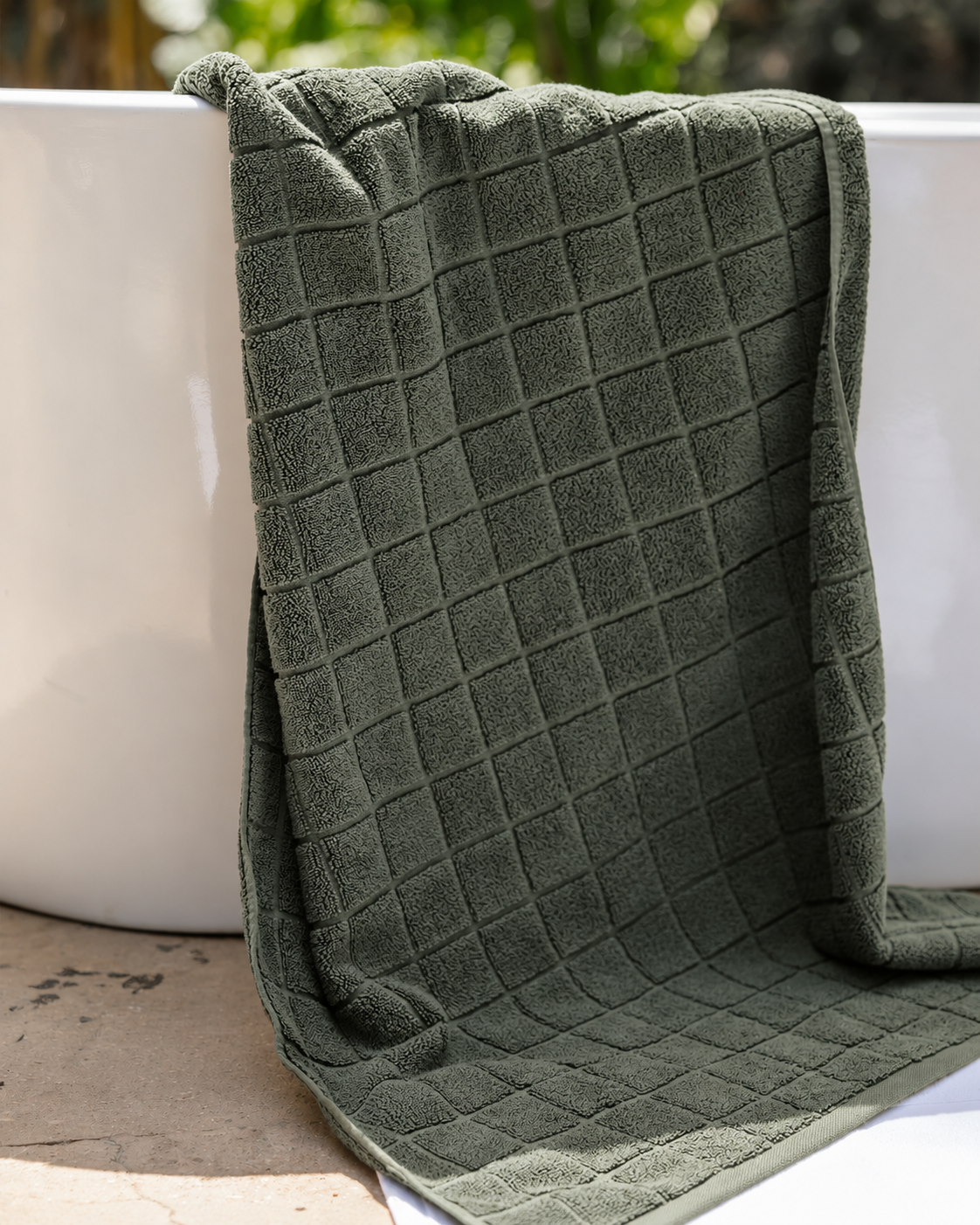 Grid Jacquard Towel 600 GSM