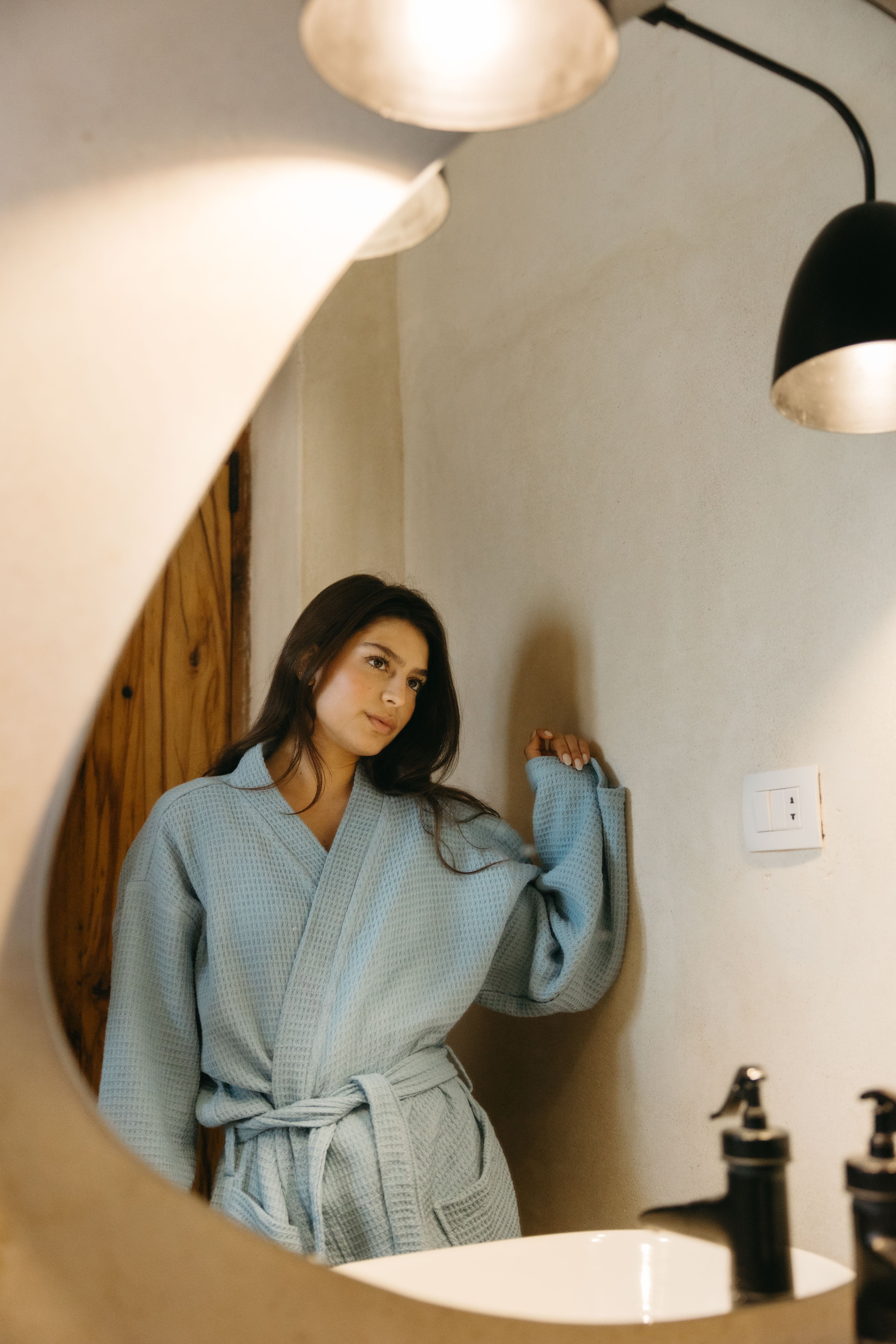 Waffle Bathrobe pure Cotton (Outlet)