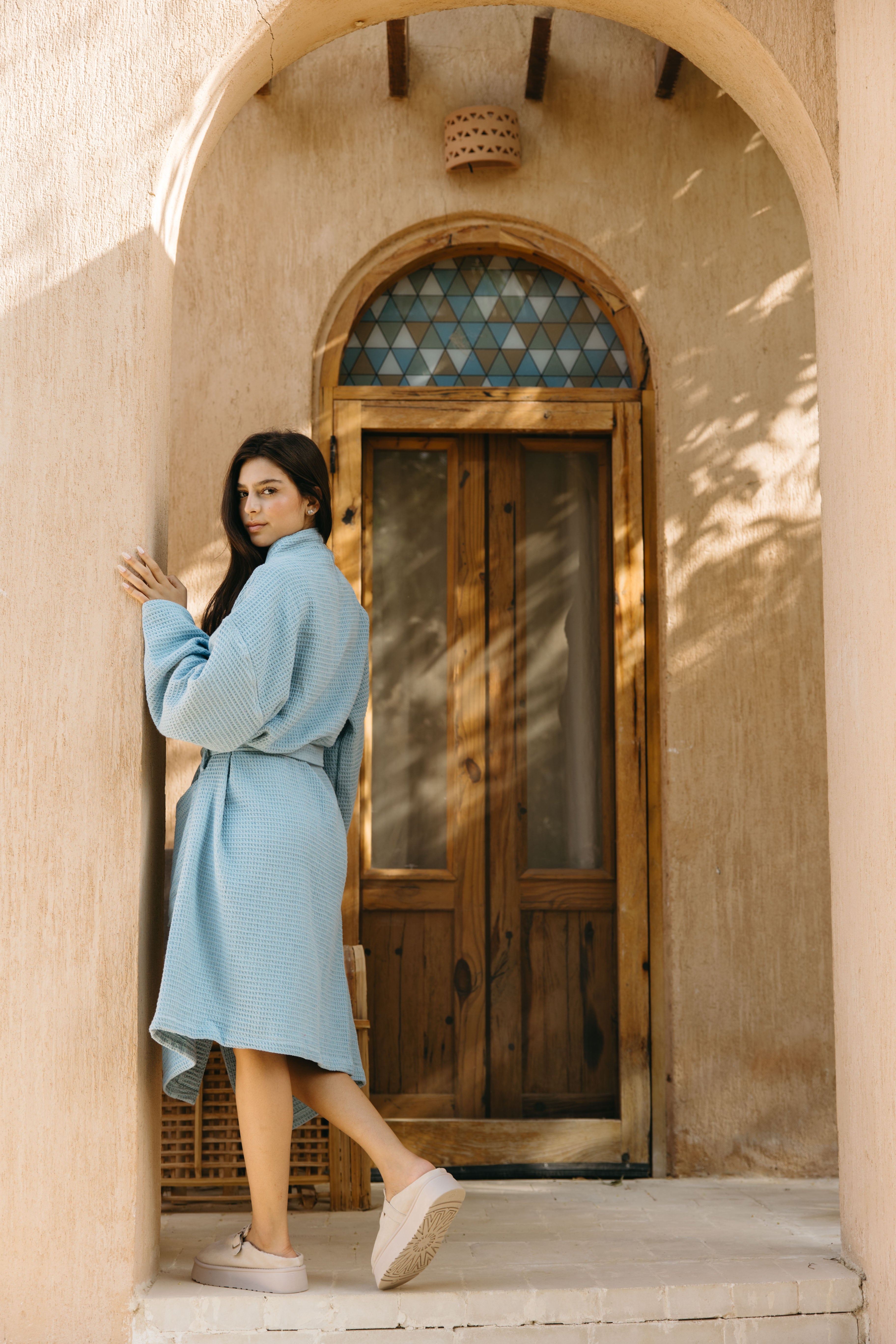 Waffle Bathrobe pure Cotton (Outlet)