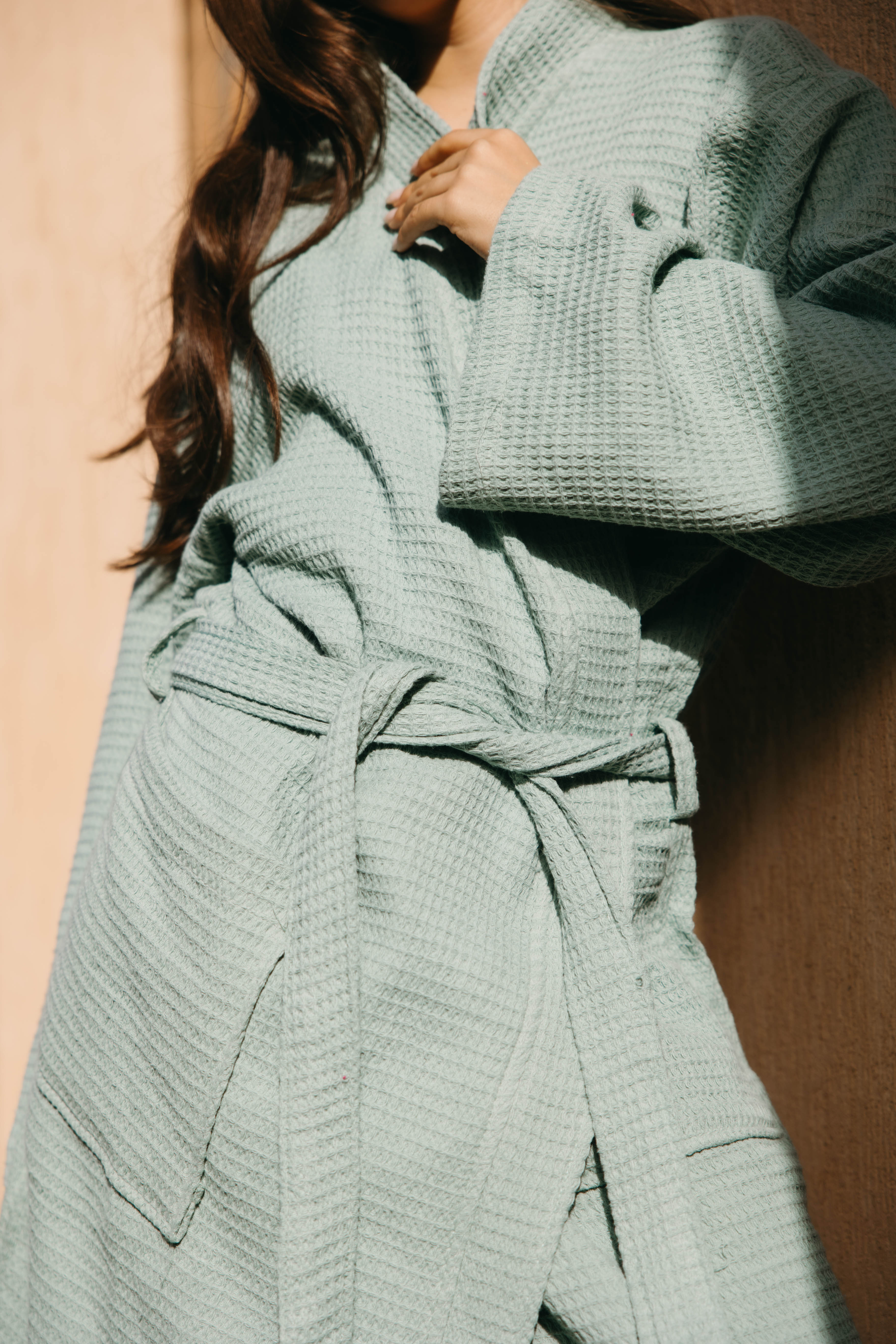 Waffle Bathrobe pure Cotton (Outlet)