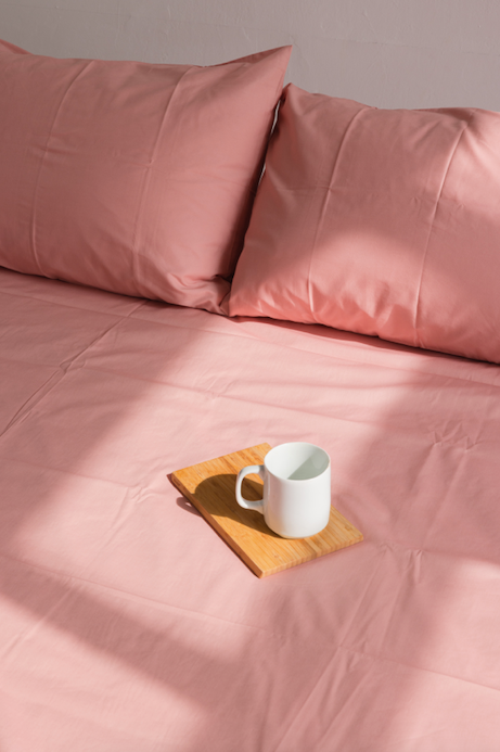Plain Bed Sheet + 2 Pillow cases